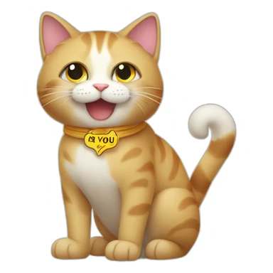A cat with a sign saying thank you in Kazakh sticker
