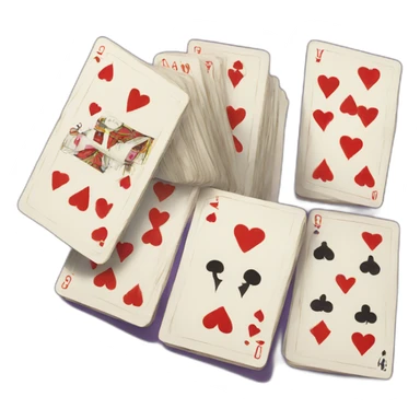 deck of cards sticker