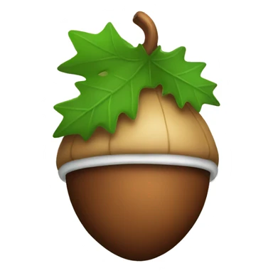 Christmas acorn sticker