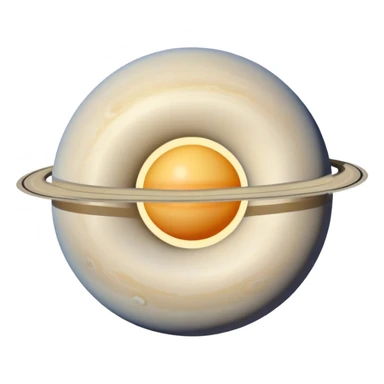 A celestial body that looks like a human butt and has a Saturn ring around it  sticker