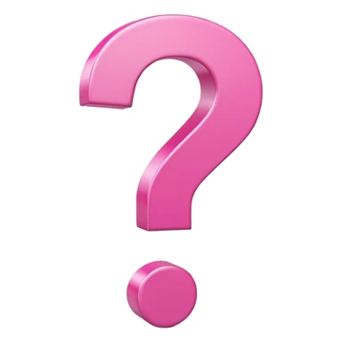 pink question  sticker