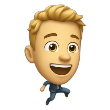 homme qui fais un salto sticker