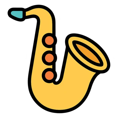 saxophone sticker