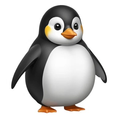 Fat penguin sticker