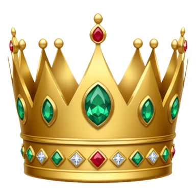 ornate crown with jewels sticker