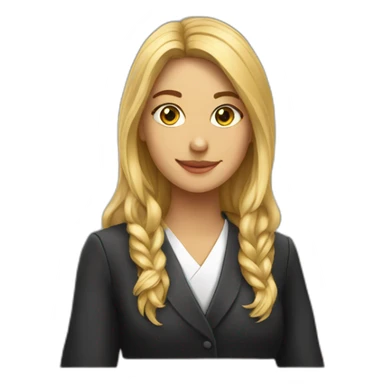 Beautiful law student sticker