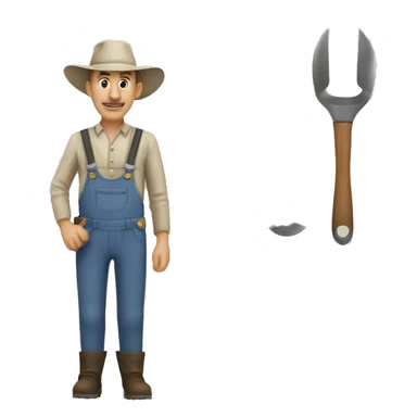 farmer tools bunch  sticker