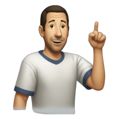 Adam Sandler as the pointing wojak sticker