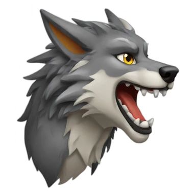 wolf dragon sticker