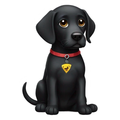 black lab superher sticker
