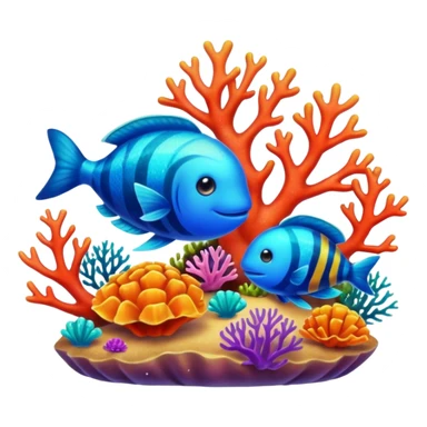Coral Reef Treasure sticker