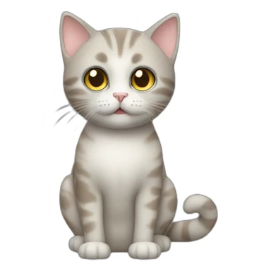 cat bleu champinion sticker