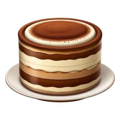 realistic tiramisu sticker
