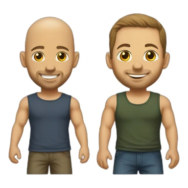Vin Diesel and Paul Walker  sticker