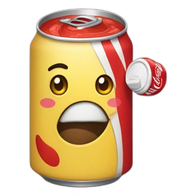 Un caca qui vomi du coca cola sticker