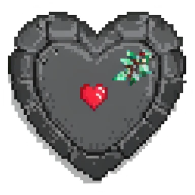 pixel heart sticker
