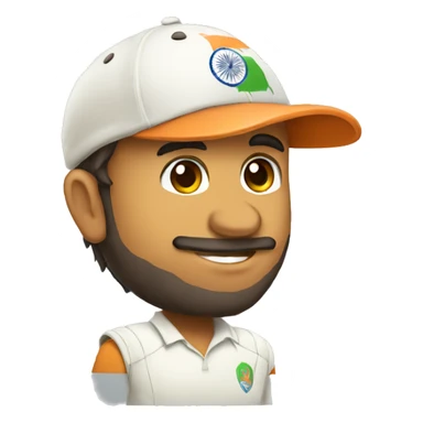 indian cricket team cap sticker