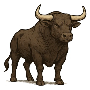 Bull sticker