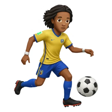 Ronaldinho With a Ball and he dribble  sticker