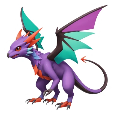 Inteleon-Pokémon-Noivern-Helioptile-fusion (full body) sticker