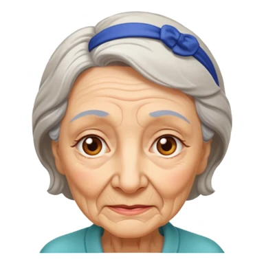 mujer adulta mayor sticker