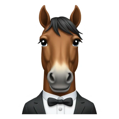 horse in a suit sticker