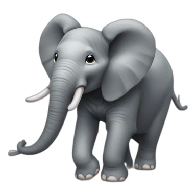 Éléphant sur une souris sticker