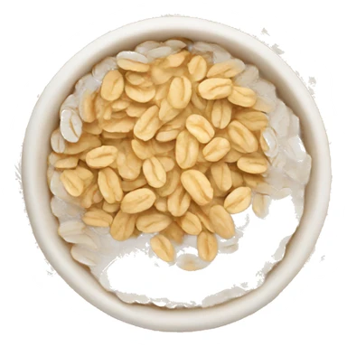 bowl of rolled oats sticker