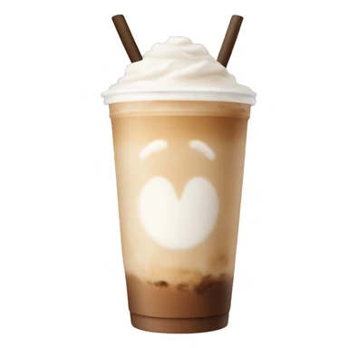 iced latte no face no cream no face sticker