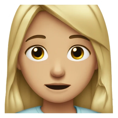 Pretty girl crying sticker