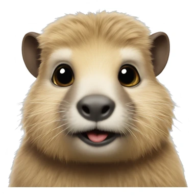 Marmotte qui fais un câlin à un monsieur blond  sticker