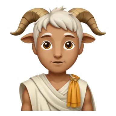 half human half goat sticker