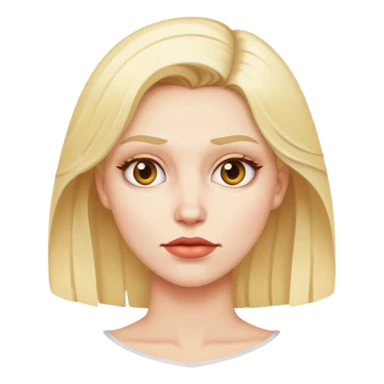 bad skin blonde woman sticker