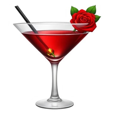 🍸+🍹+🖤+🌹 sticker