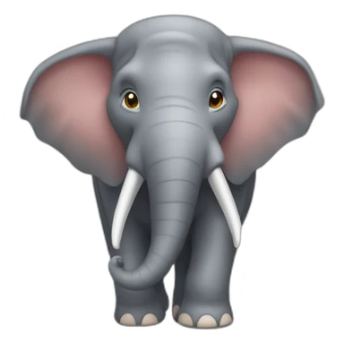 Chat sur un éléphant sticker