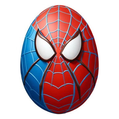 Design me a Spider-Man Easter egg sticker