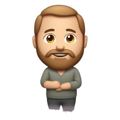 Bearded pregnant man sticker