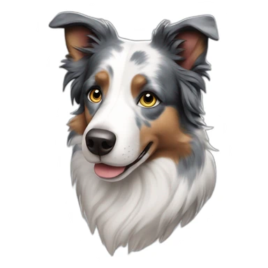 Border collie blue Merle sticker