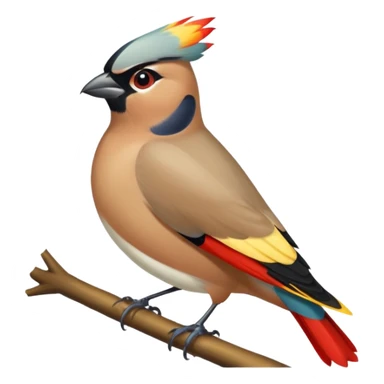 waxwing sticker