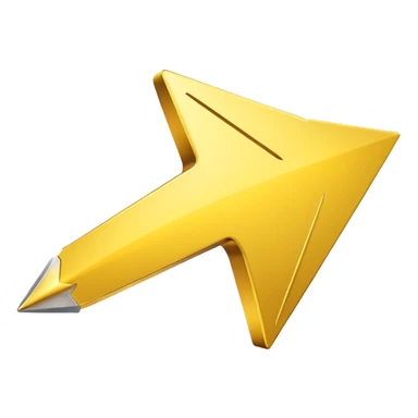 A simple yellow (#EBAA3C) arrow pointing to the right sticker