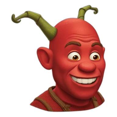 red-shrek sticker