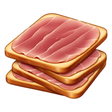 fette sottili  di prosciutto cotto chiaro  (Ham) sticker