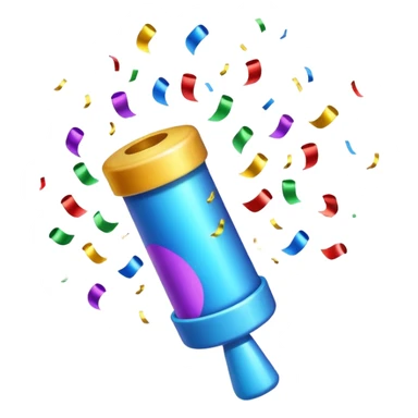 party popper     sticker