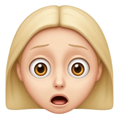 😱 — frightened face (wide-open eyes and mouth, expression) sticker