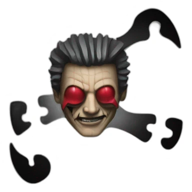 jigsaw villain, from saw movie sticker