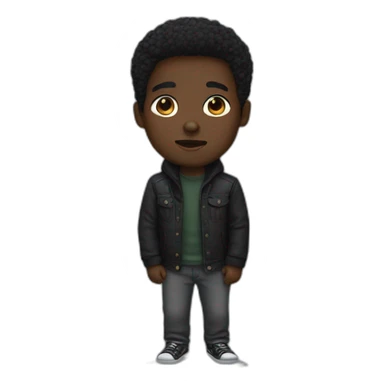 dark bitmoji sticker