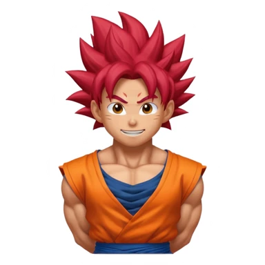 Goku super saiyan god sticker