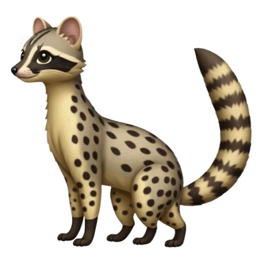 Genet-Civet-Cacomistl-hybrid (full body) sticker