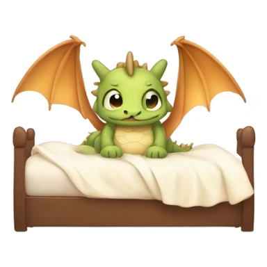Cute Dragon going to bed  sticker