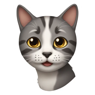Cat with human face  sticker
